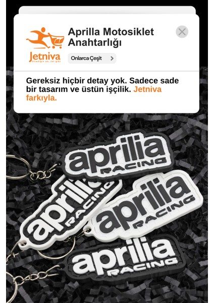 Aprilia Racing Motosiklet Anahtarlığı -V1 modelleri