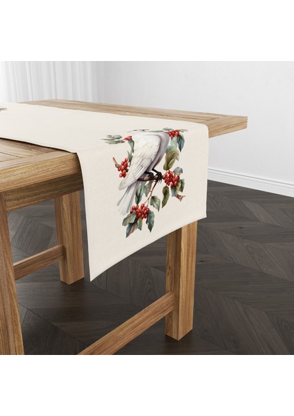 Dijital Baskılı Runner - Yılbaşı / Christmas Desenli - 140X40 cm fırsatları