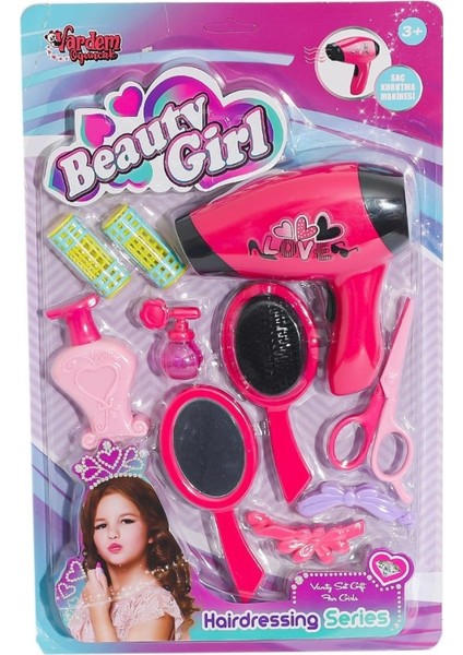 YD-3615-3 Kartela Saç Kurutmalı Güzellik Seti -Vardem Oyuncak