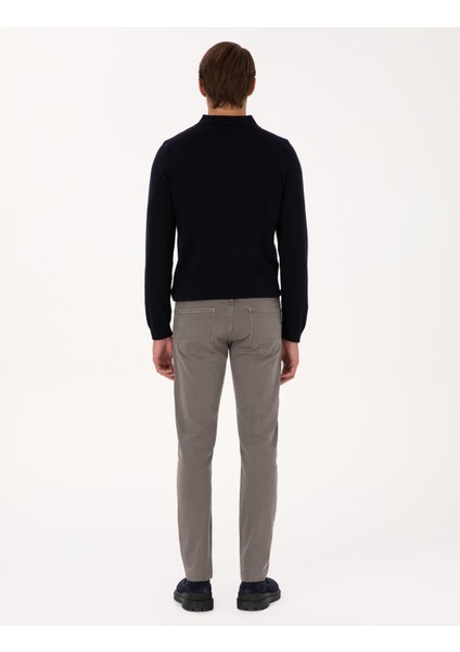 Erkek Vizon Slim Fit Jean Pantolon 50317248-VR052 fırsatları