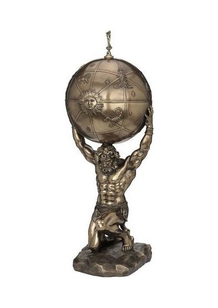 Biblolar - Atlas Biblo 31X27X64 cm Dekoratif Obje Mitoloji & Tarih