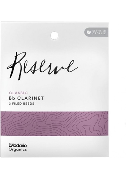 D'addario Woodwinds Organic Reserve Classic ODCT0330 Sib Klarnet Kamışı No:3