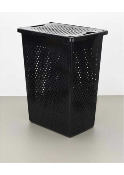 Siyah Lüks Kapaklı Çamaşır Sepeti – Modern ve Şık Tasarım fiyatları