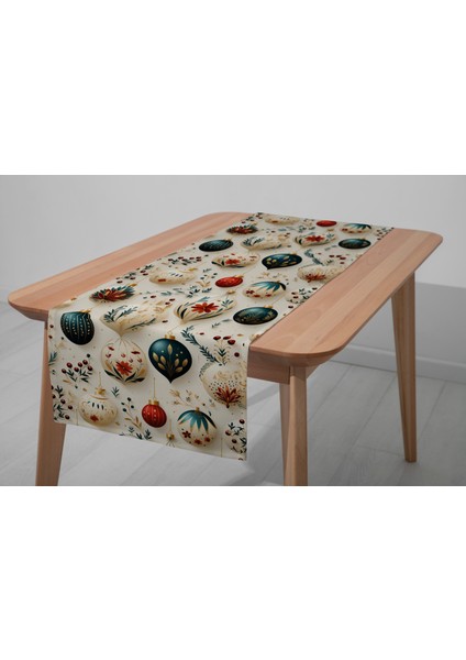 Dijital Baskılı Runner - Yılbaşı / Christmas Desenli - 140X40 cm modelleri