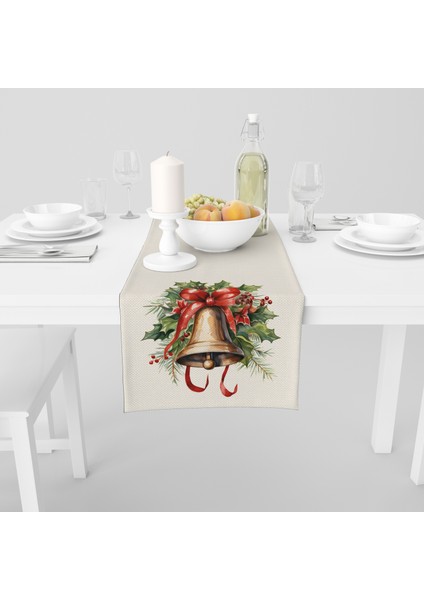 Dijital Baskılı Runner - Yılbaşı / Christmas Desenli - 140X40 cm fiyatları