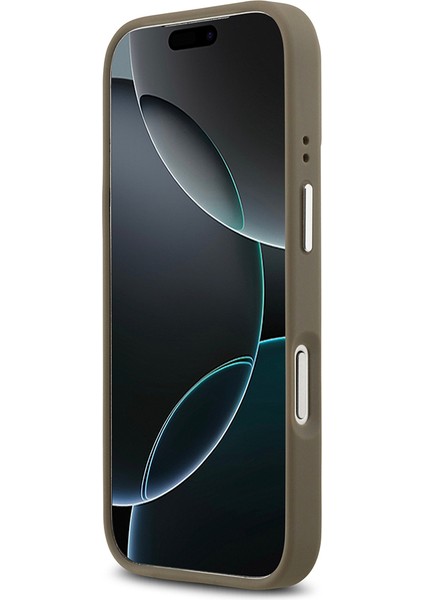 iPhone 17 Pro Uyumlu Kılıf Guess Orjinal Lisanslı Grained 4g Metal Büyük Logolu Kapak Kahverengi indirimleri