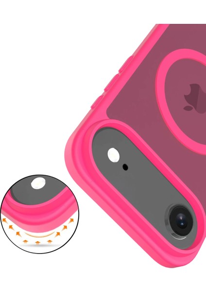 Apple iPhone 17 Air Jota Magsafe Kapak - Rose modelleri