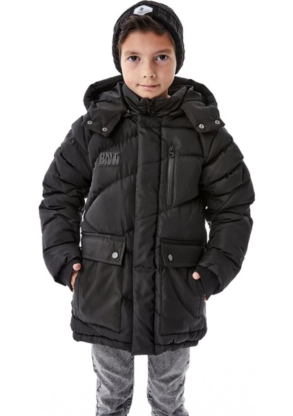 Erkek Çocuk Kapüşonlu Kalın Kışlık Mont 51335