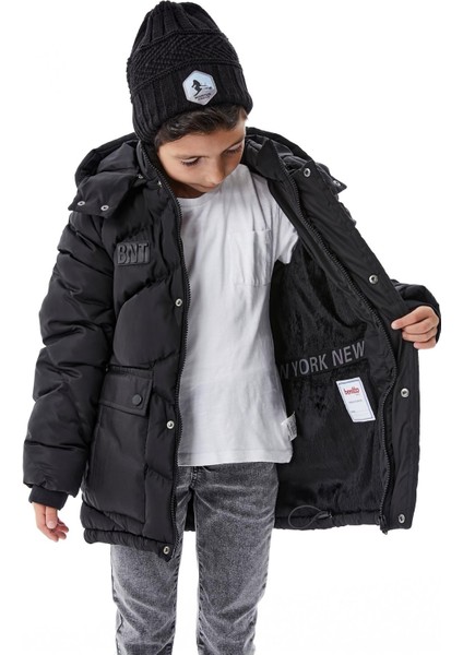 Erkek Çocuk Kapüşonlu Kalın Kışlık Mont 51335 modelleri