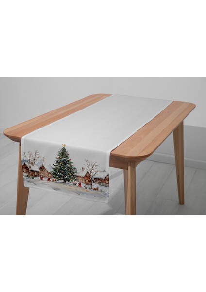 Dijital Baskılı Runner - Yılbaşı / Christmas Desenli - 140X40 cm modelleri
