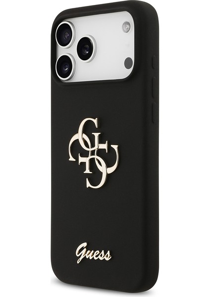 iPhone 17 Pro Max Uyumlu Kılıf Guess Orjinal Lisanslı Grained Yazı Logolu Kapak Siyah fiyatları