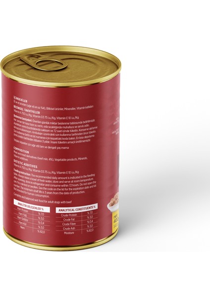 Sığır Etli Yetişkin Köpek Konservesi 400 gr 1 Adet fiyatları