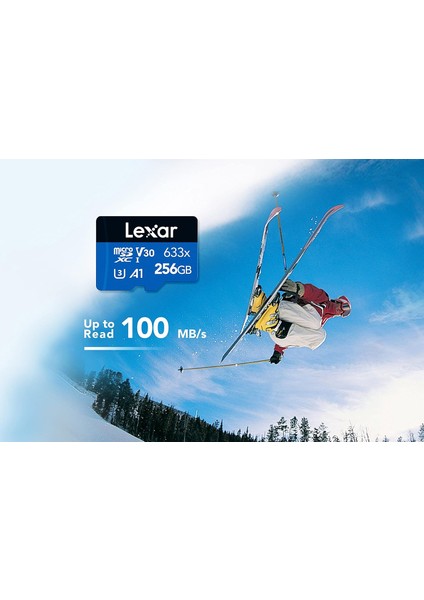 633 x 256 GB Micro Sd Kart, Microsdxc Uhs-I Kartı + Sd Adaptörü, 100 Mb/sn'ye Kadar Okuma, Haf modelleri
