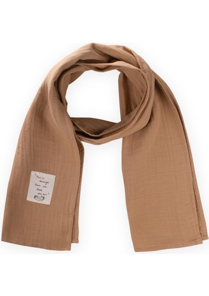 Çocuk Fular 25X140 cm Camel