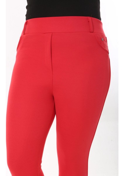 Kadın Cep Detaylı Büyük Beden Tayt Pantolon indirimleri