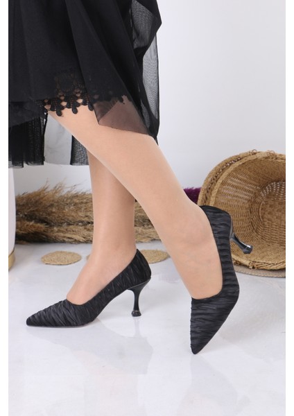 Zarif Kumaş Dokulu Ince Topuklu Abiye Kadın Ayakkabı fiyatları