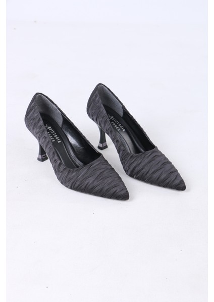Zarif Kumaş Dokulu Ince Topuklu Abiye Kadın Ayakkabı modelleri