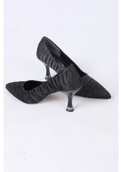 Zarif Kumaş Dokulu Ince Topuklu Abiye Kadın Ayakkabı fırsatları