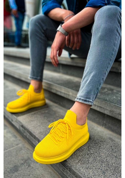CH307 - Rt Tricot Erkek Ayakkabı Sarı