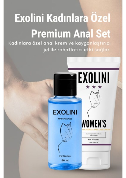 Kadınlara Özel Anal Set – Su Bazlı Jel 50 ml + Rahatlatıcı Krem, Strapon & Prezervatif Uyumlu fiyatları