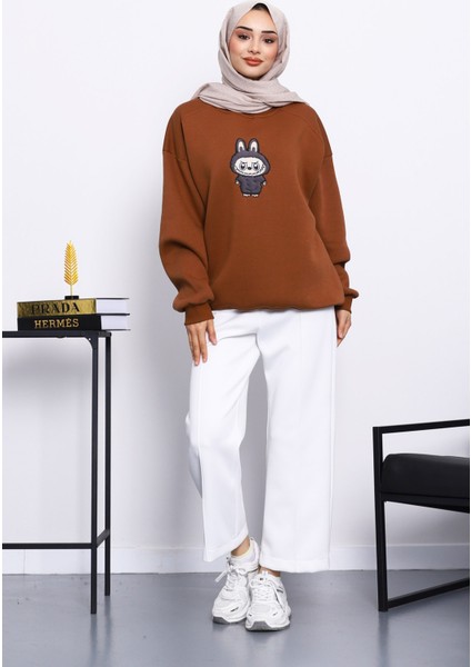 Taba Bisiklet Yaka Üç İplik Sweat fiyatları