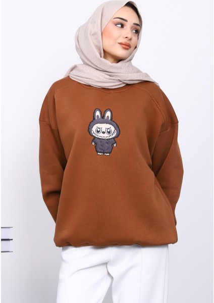 Taba Bisiklet Yaka Üç İplik Sweat modelleri