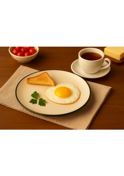 Sesamos 6 Lı Pasta Seti- 21 Cm. Petrol Yeşili