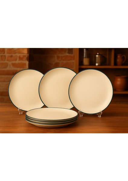 Sesamos 6 Lı Pasta Seti- 21 Cm. Petrol Yeşili fiyatları