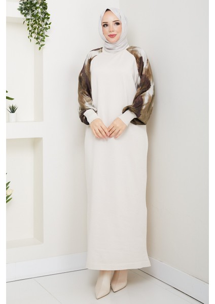 Kadın Kolu Ipek Kupra Merserize Triko Elbise -PMK484 fiyatları