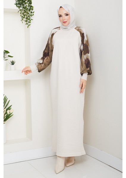 Kadın Kolu Ipek Kupra Merserize Triko Elbise -PMK484 fırsatları