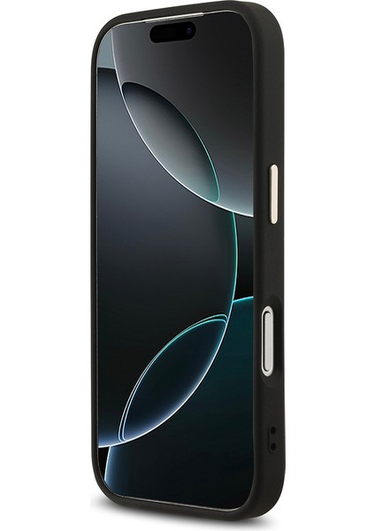 iPhone 17 Pro Kılıf Guess Lisanslı M-Safeli Gold Kamera Çerçeveli Taşlı Üçgen Logo 4g Desenli Siyah indirimleri