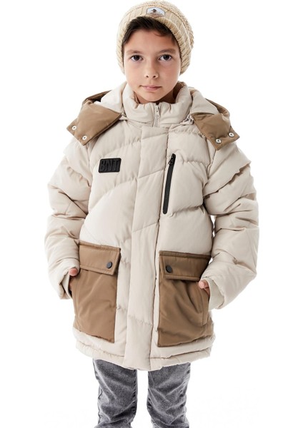 Erkek Çocuk Kapüşonlu Kalın Kışlık Mont 51335