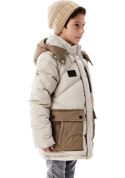 Erkek Çocuk Kapüşonlu Kalın Kışlık Mont 51335 modelleri