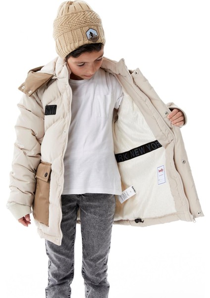 Erkek Çocuk Kapüşonlu Kalın Kışlık Mont 51335