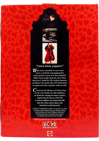 Cruella De Vi Ruthless In Red Great Villains (Disney 101 Dalmaçyalı) 17576 1997 fırsatları
