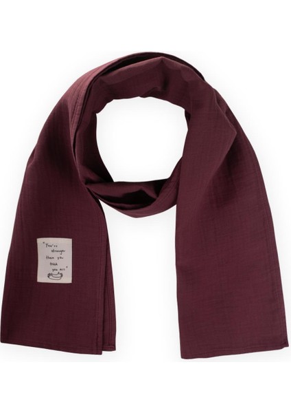 Çocuk Fular 25X140 cm Mürdüm