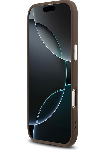 iPhone 17 Air Kılıf Guess Lisanslı M-Safeli Gümüş Kamera Çerçeveli Üçgen Logo 4g Desenli Kahverengi indirimleri