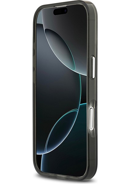 iPhone 17 Uyumlu Kılıf Guess Lisanslı M-Safeli Iml Baskılı Üçgen Logolu Metal Kamera Çerçeveli Siyah indirimleri