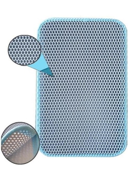 Kedi Tuvalet Önü Kum Toplayıcı Temizleyici Elekli Gri Paspas