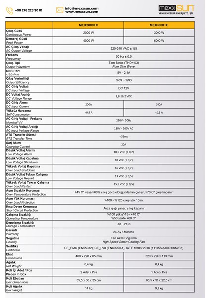 n 12 Volt 3000 Watt 3 Kw Ups Tam Sinüs Inverter Invertör - Karavan Için Uzaktan Ekranlı