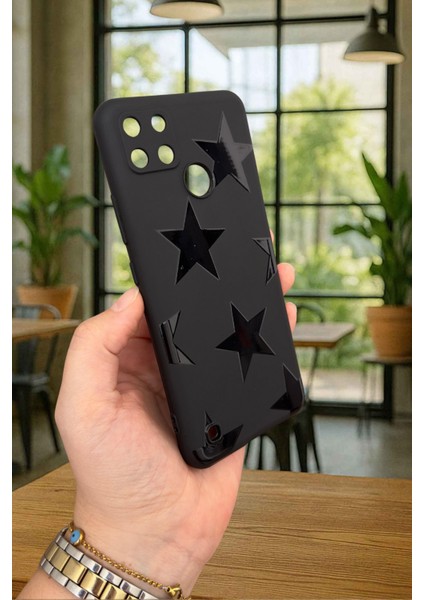 Realme C21Y ve C25Y - Star Silikon Darbe Emici Klasik Korumalı Rubber Kılıf modelleri