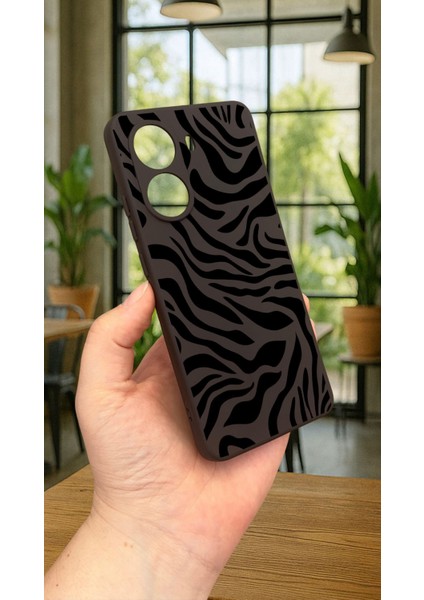 Xiaomi Poco X7 Pro Zebra Desenli Silikon Darbe Emici Klasik Korumalı Rubber Kılıf modelleri