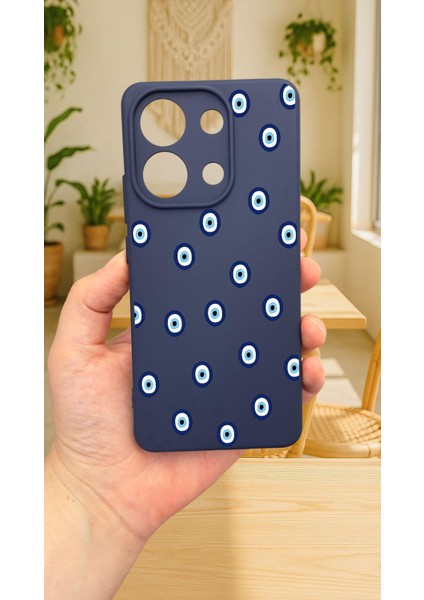Xiaomi Redmi Note 13 Pro 4g Nazar Boncuk Desenli Silikon Darbe Emici Klasik Korumalı Rubber Kılıf fırsatları