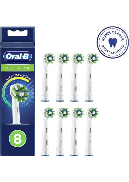 -B Cross Action 4'lü Diş Fırçası Yedek Başlığı EB50