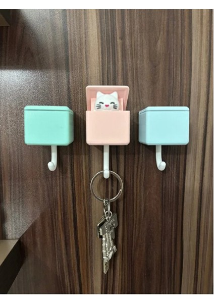 Sevimli Kedi Anahtar Askısı