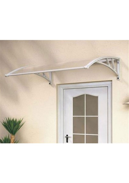 Kapı Pencere Üstü Pratik Sundurma 150 x 100 cm Gri