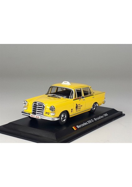1:43 Atlas 1966 Mercedes Benz 200 Bruxelles Taxi