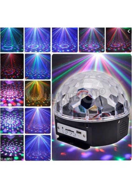 Parti Malzemesi Sese Duyarlı Bluetoothlu LED Küre Disko Topu Renkli Işıklı Lazer modelleri