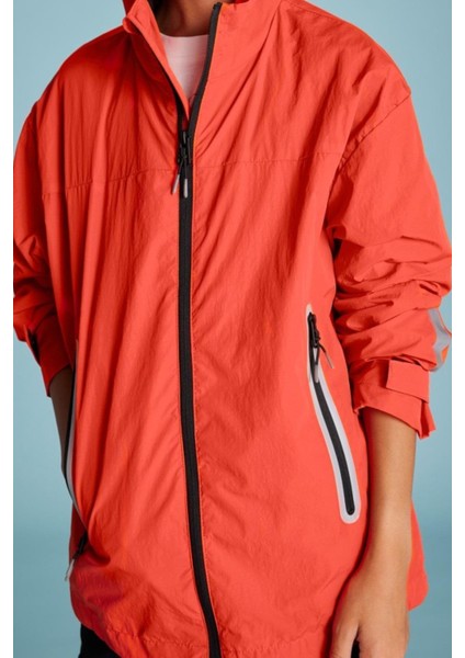 Erkek Çocuk 10-16 Yaş Kapüşonlu Mevsimlik Mont 6493 Turuncu fiyatları