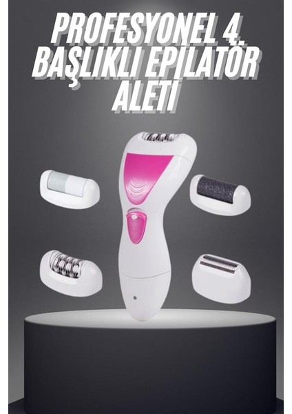 Şarjlı Epilasyon Cihazı Çok Başlıklı Ayak Bakımına Uygun Epilatör Aleti - M127B485-N80127 fiyatları